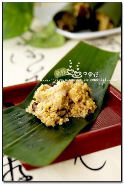 黄米粽香鸡的做法