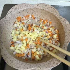 洋葱胡萝卜土豆西红柿炖小牛里脊软饭的做法 步骤9