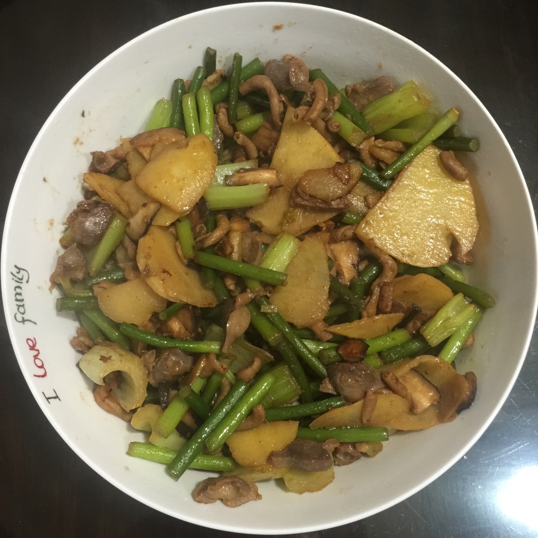 干锅鸡杂