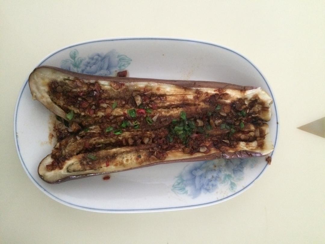 【微波炉烤茄子】