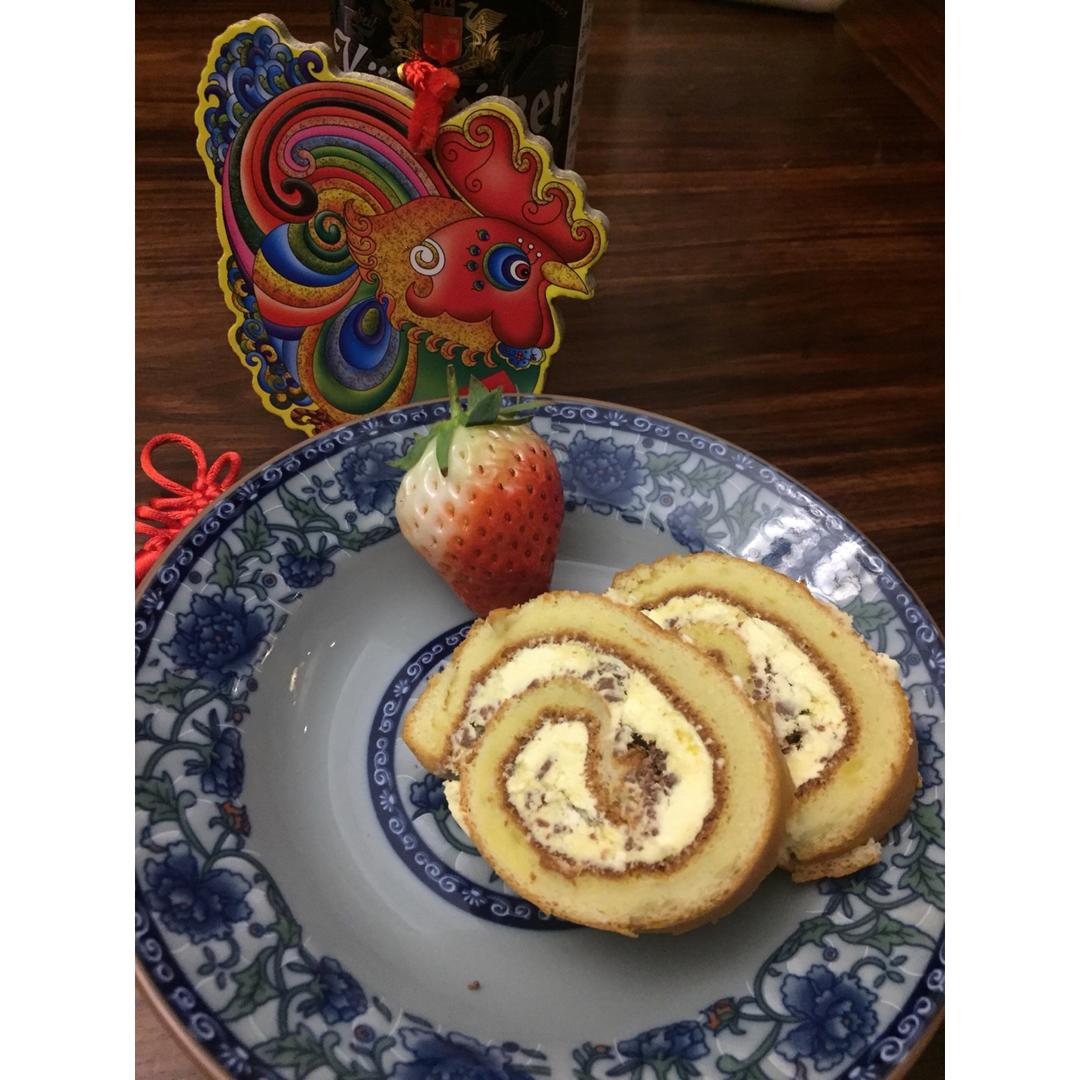 浓郁奶油蛋糕卷