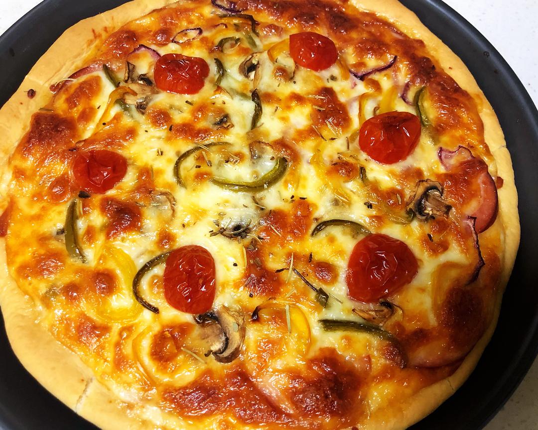 10寸火腿披萨的做法