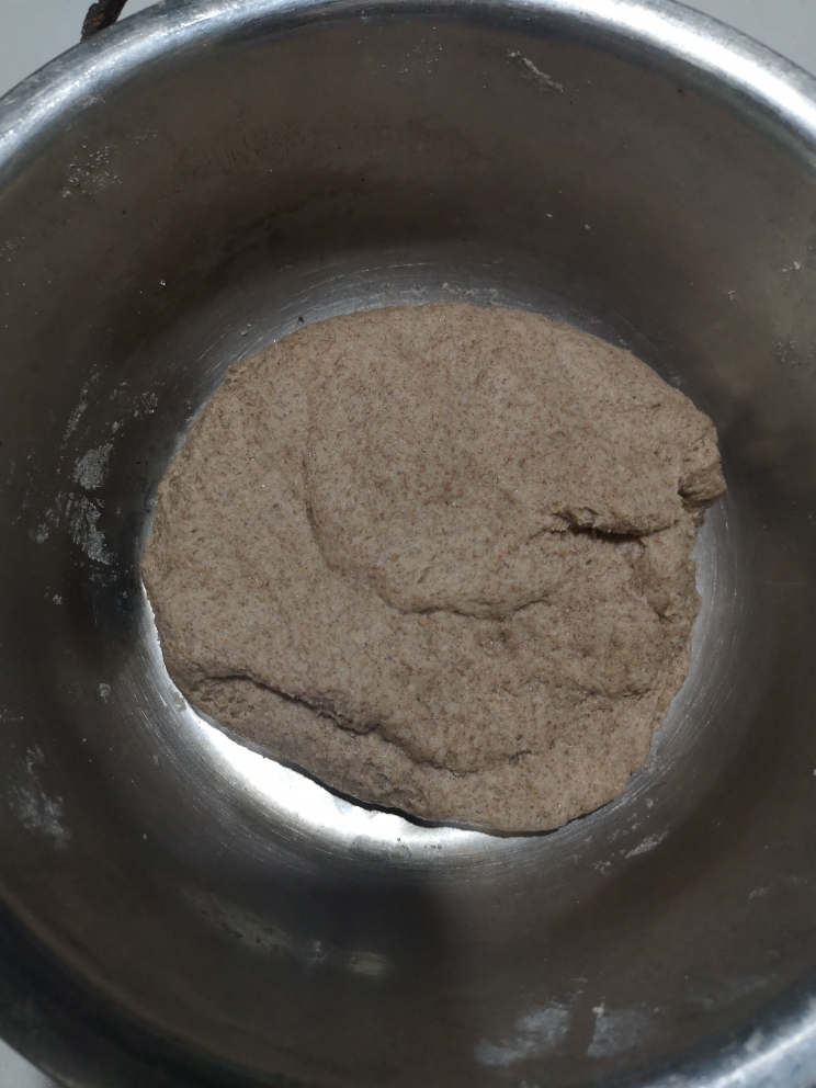 100％黑全麦吐司（一次发酵）轻松手揉的做法 步骤6