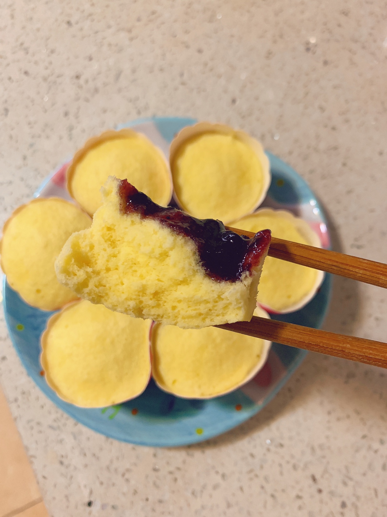 儿童早餐—蓝莓鸡蛋蒸糕的做法
