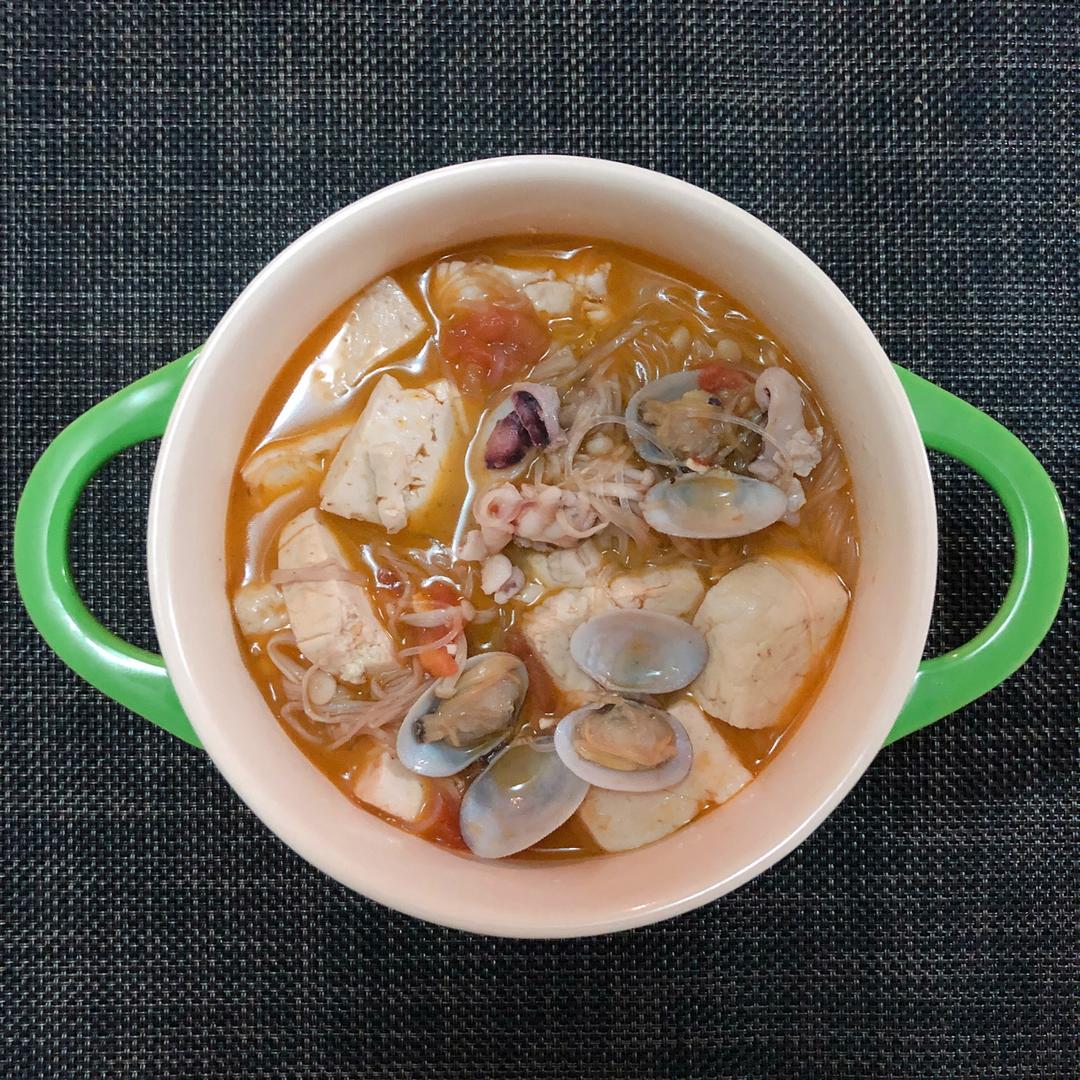鲜虾菌菇豆腐锅-高蛋白减脂增肌