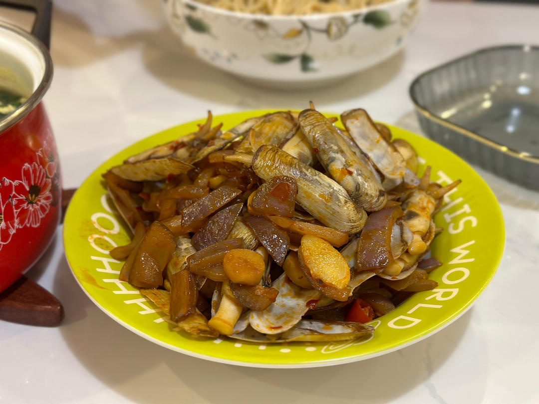 爆炒蛏子