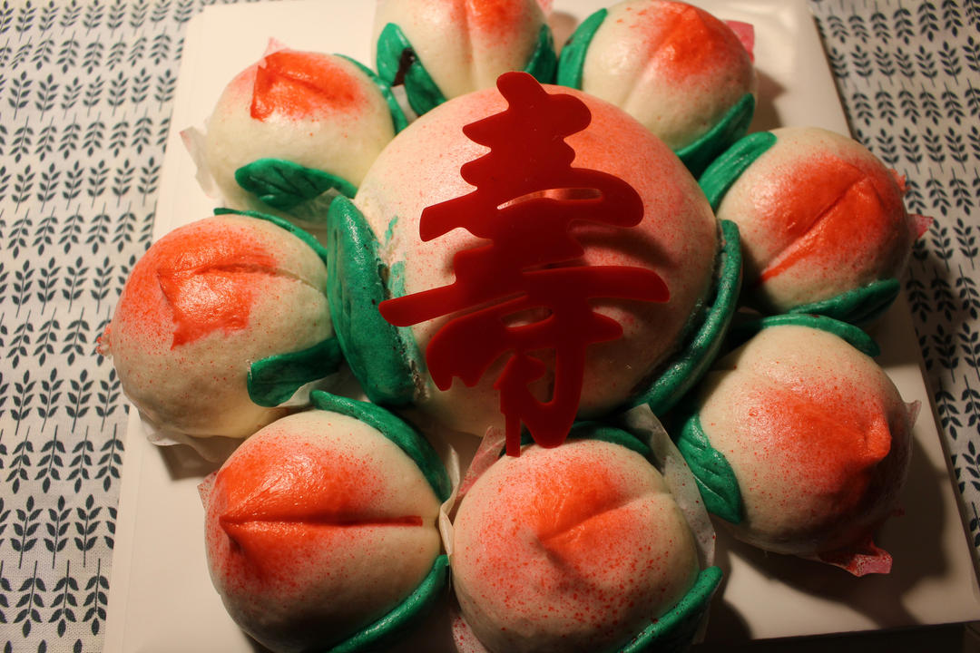 老人生日纯手工祝寿寿桃