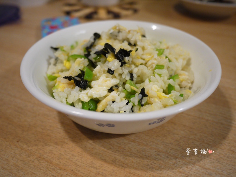 低卡瘦身紫菜蛋炒饭