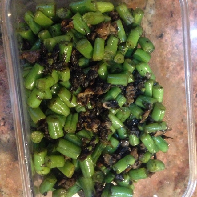 榄菜肉末四季豆