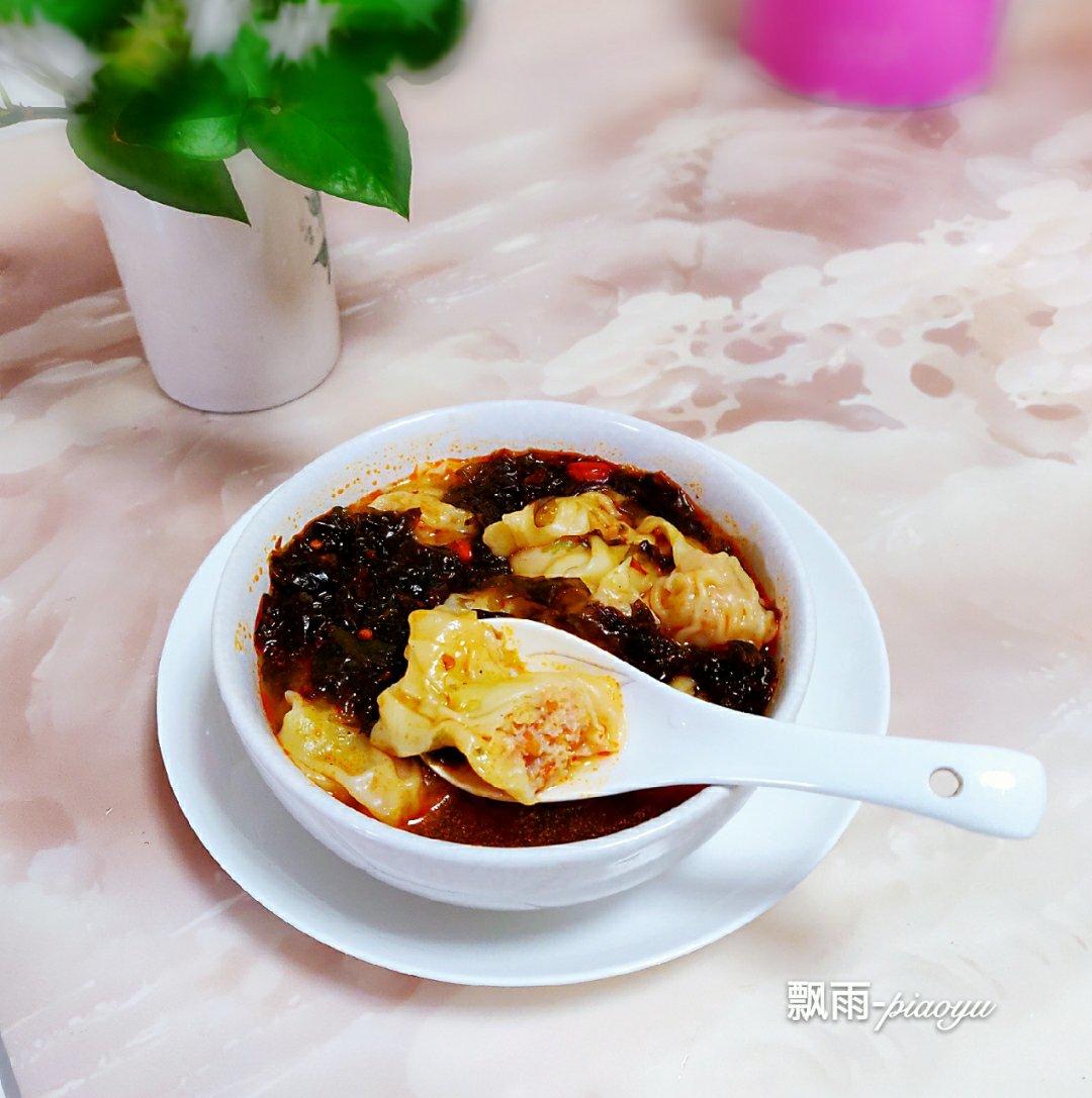超鲜美虾油紫菜汤馄饨（面）{附快速调虾油紫菜汤料方法，馄饨（面），面条，饺子，米粉通用}