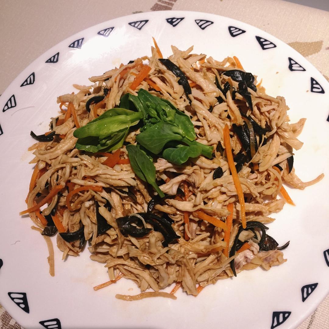 减脂健身｜凉拌手撕鸡丝（香辣&麻油版）