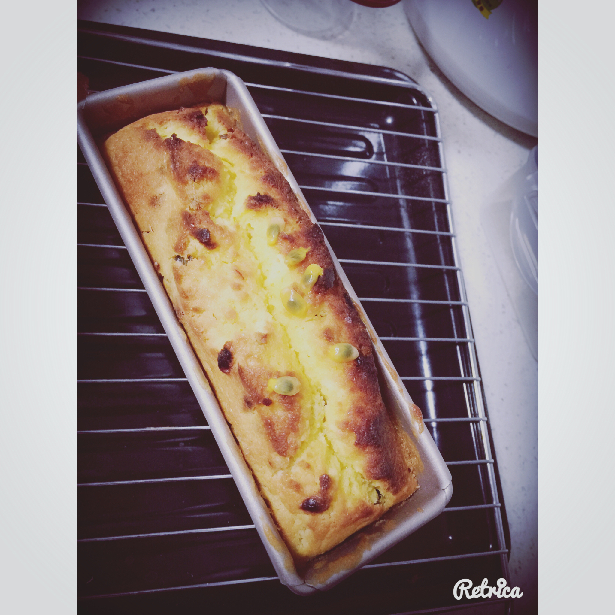 轻盈百香果磅蛋糕