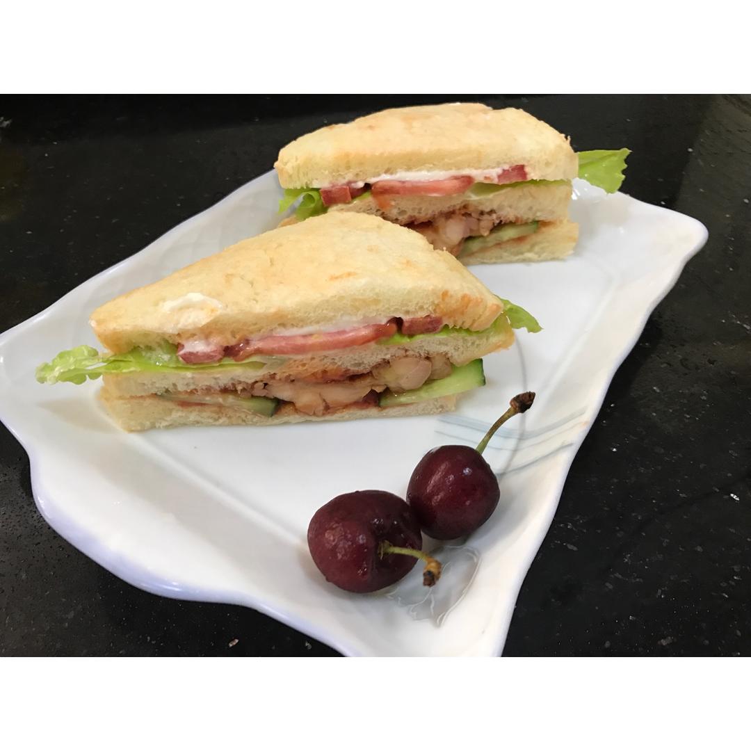 火腿芝士蛋三文治