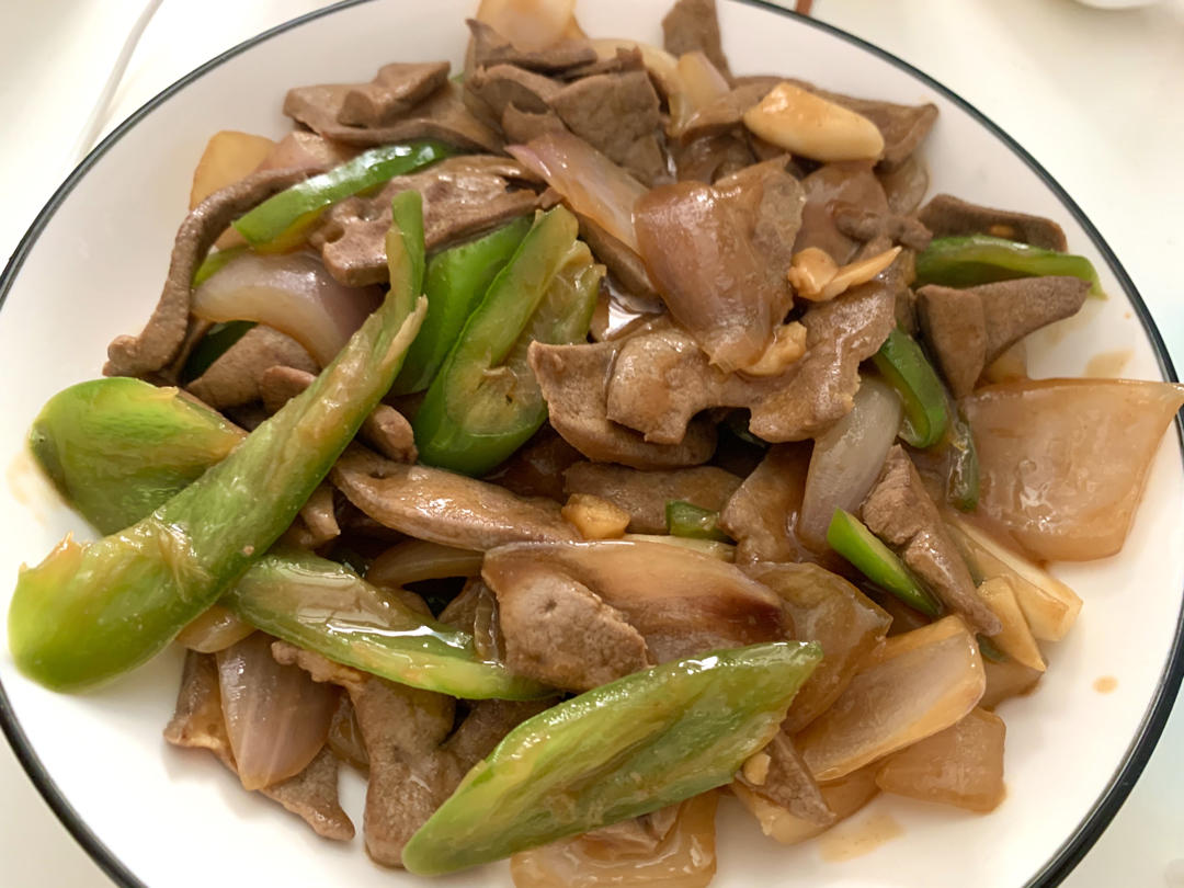软嫩不腥的爆炒猪肝