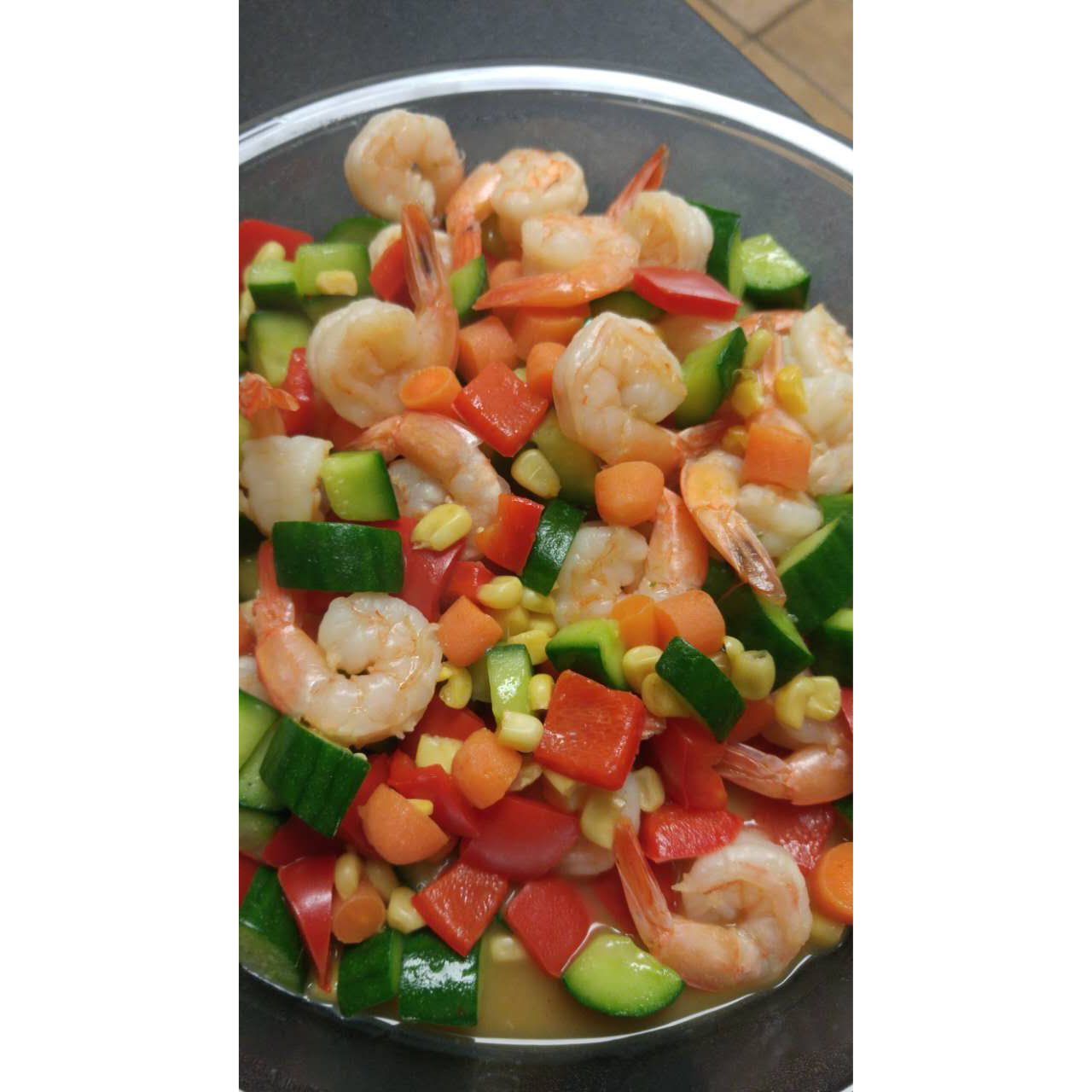 三色炒虾仁