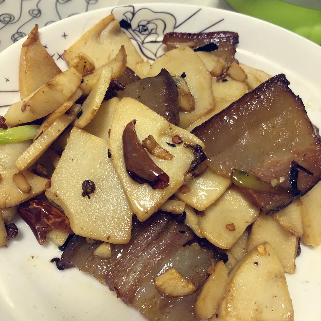 冬笋炒腊肉