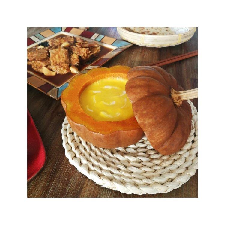 黄金红薯南瓜盅
