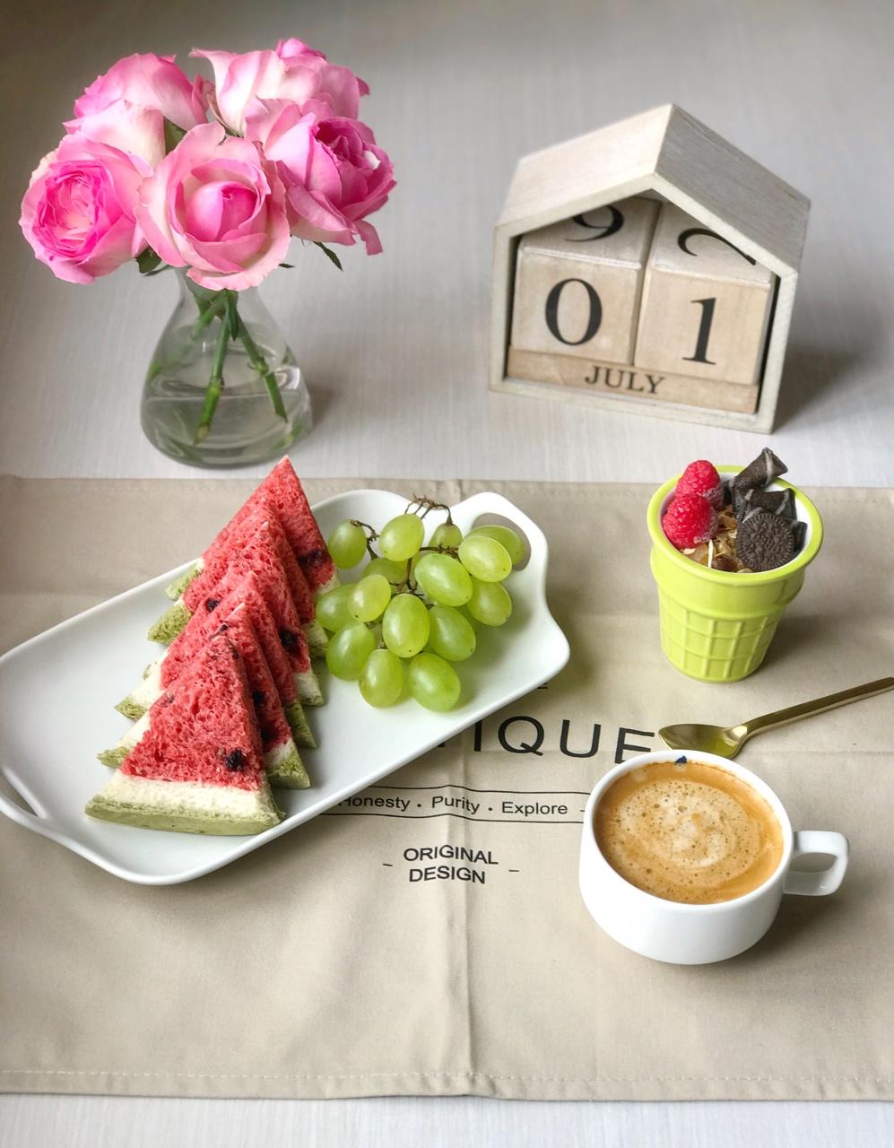 清凉西瓜吐司~天然酵种(波兰种)