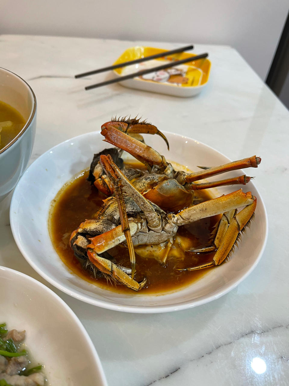 宁波菜豆瓣酱蒸毛蟹