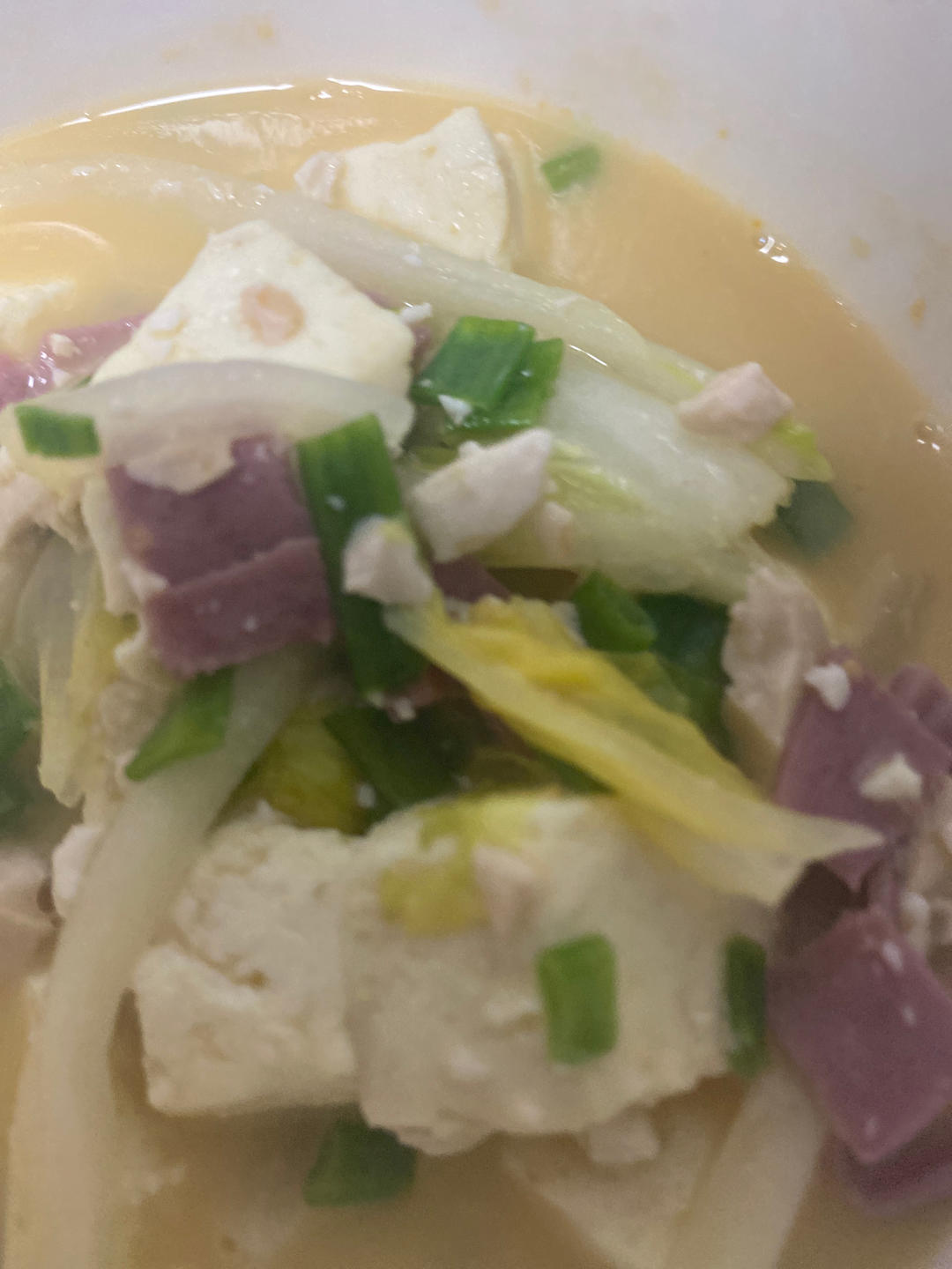 咸蛋烧豆腐～～孩子爱吃的下饭菜！