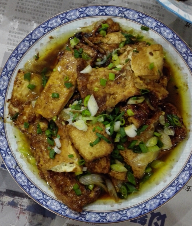 蚝油嫩豆腐