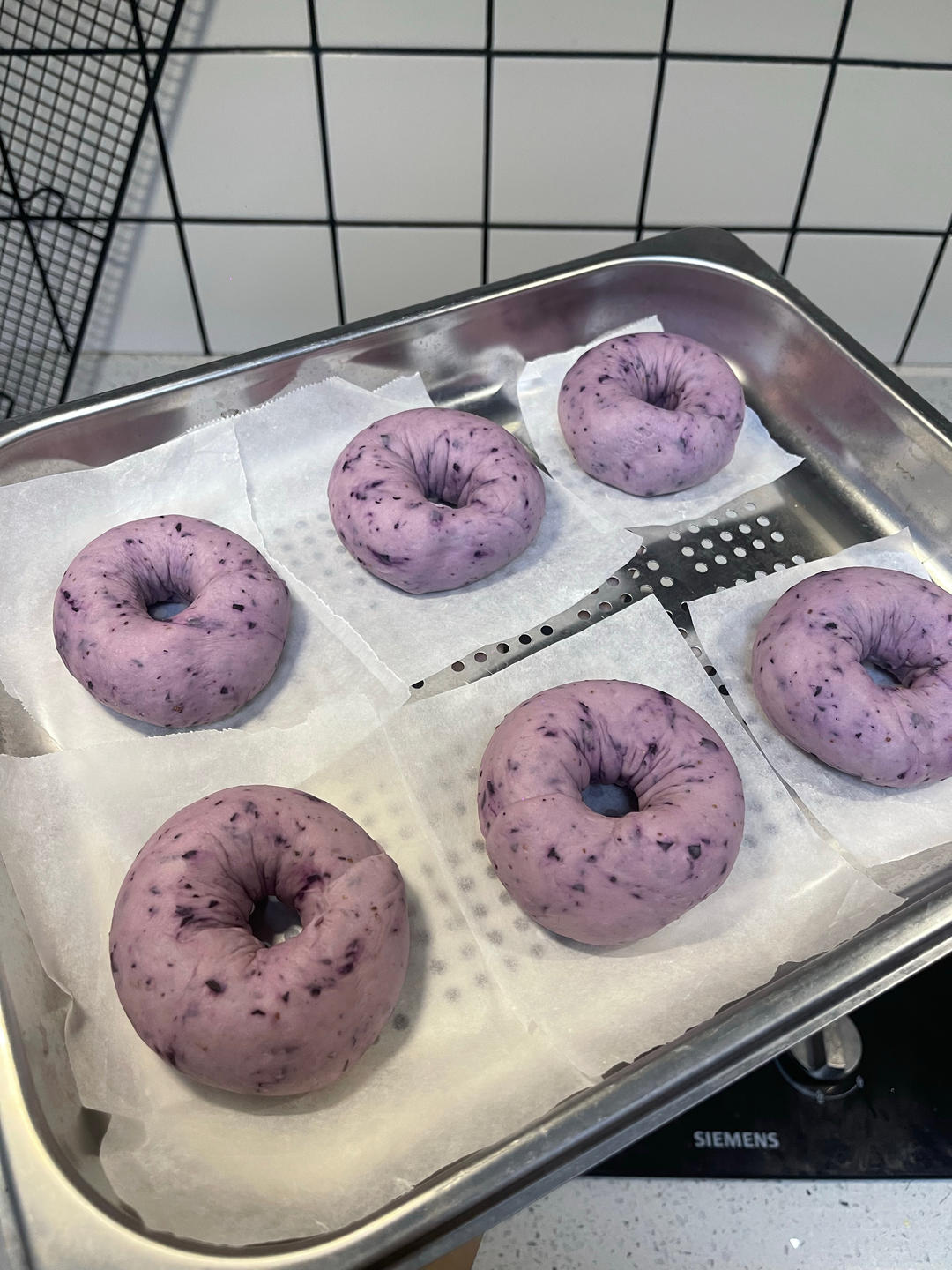 蓝莓🫐乳酪贝果🥯/步骤详细/简单好做