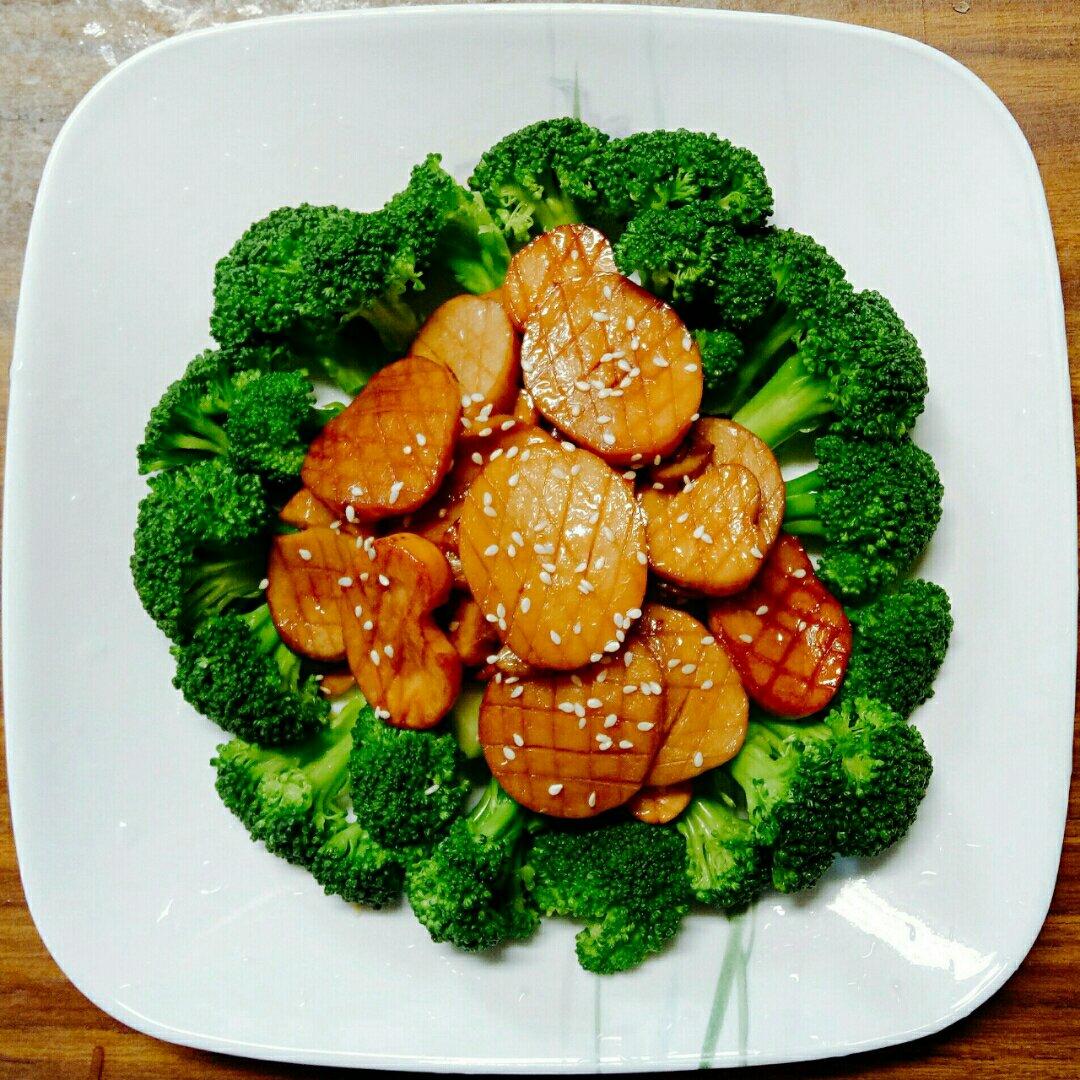 杏鲍菇扣西蓝花