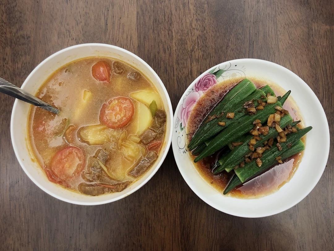 ‼️从此爱上秋葵‼️
白灼秋葵