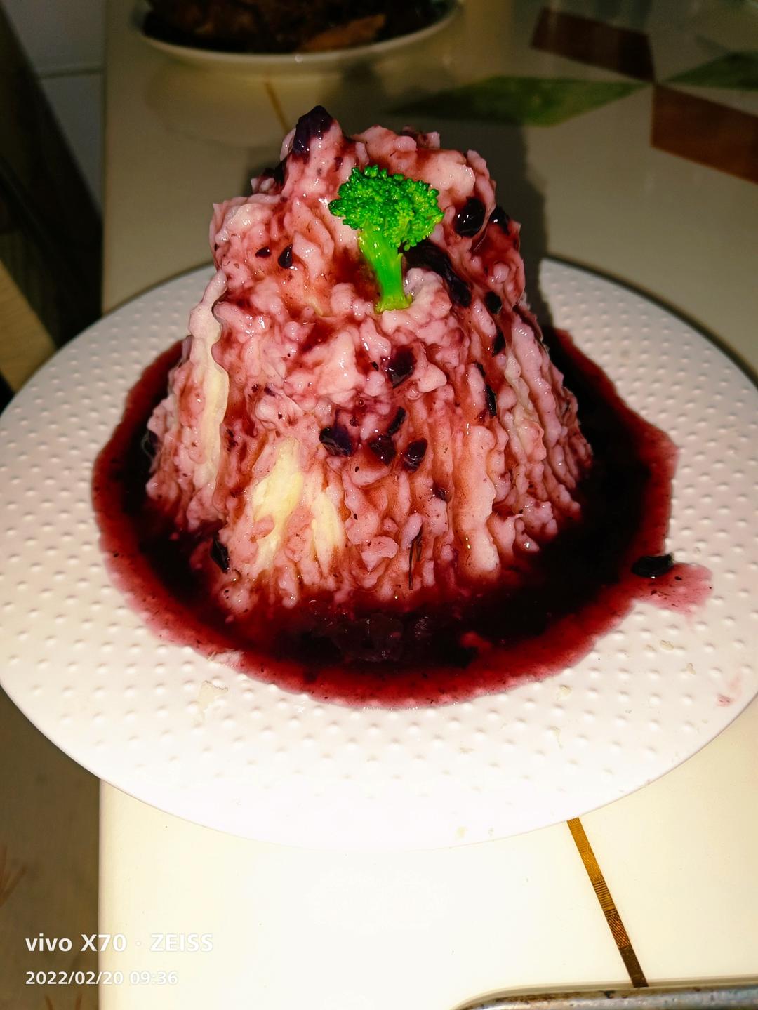蓝莓山药泥