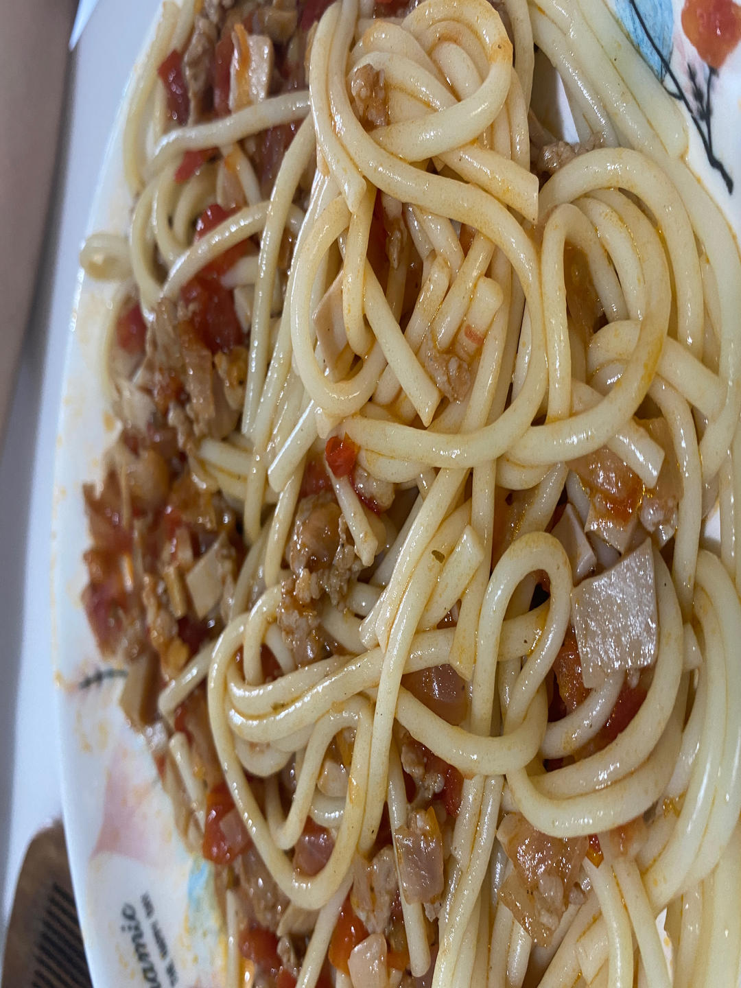 （完胜必胜客的）番茄肉酱意大利面～