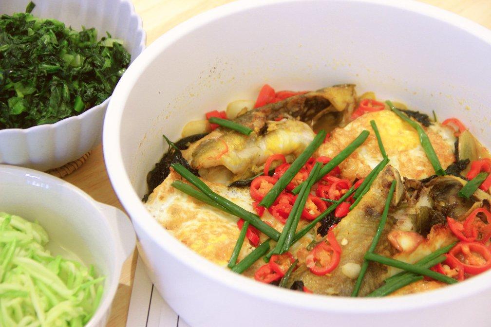 黄骨鱼烧荷包蛋