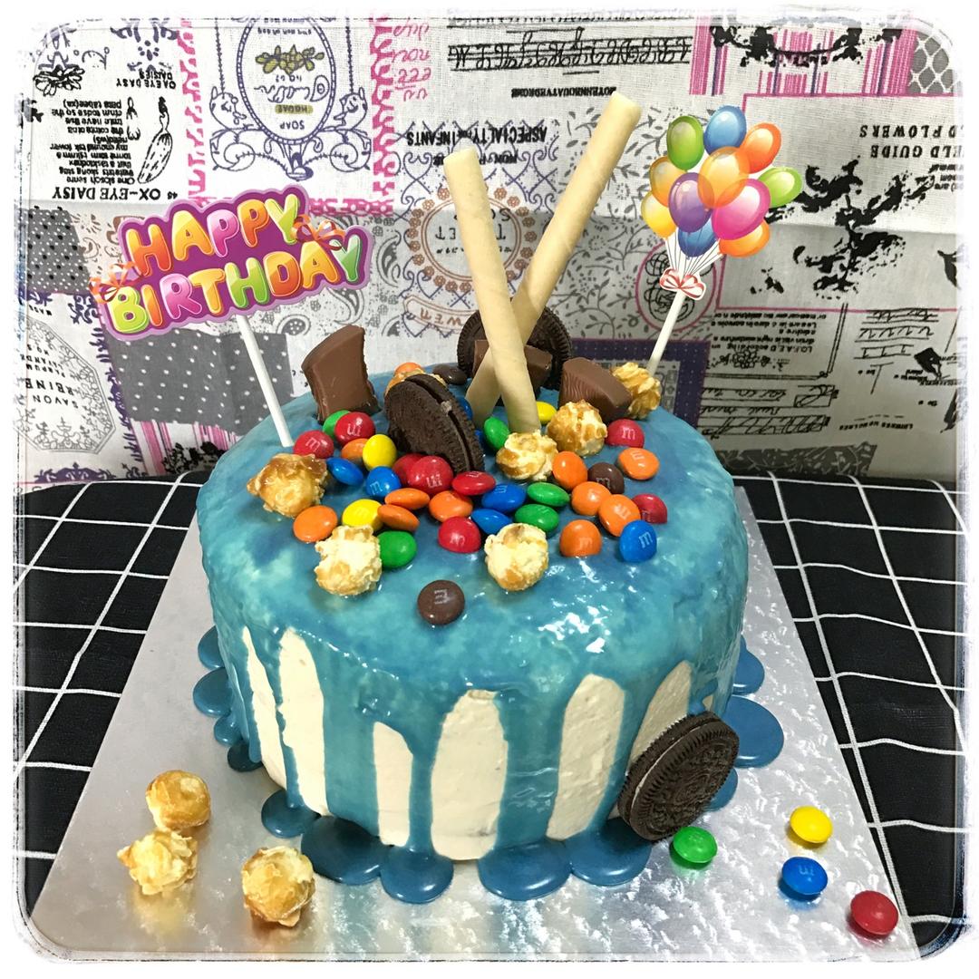 奶油淋面棋格蛋糕