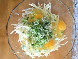 鸡蛋，土豆丝主食菜，的做法 步骤5