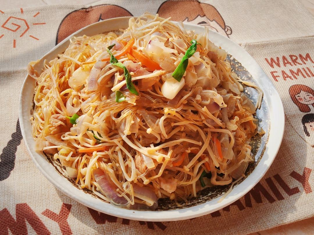 韩式粉丝炒杂菜 Korean Style Glass Noodles with Vegetables