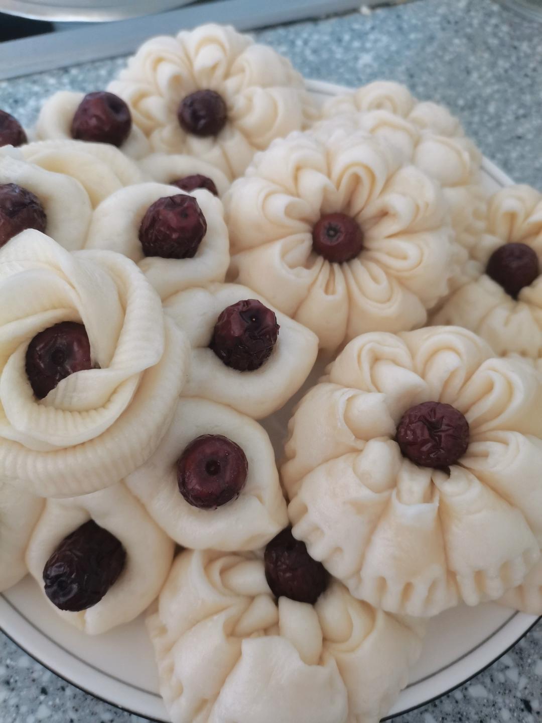 过年花样枣馒头