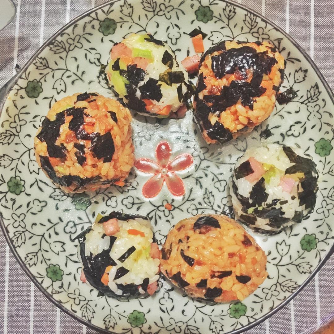 简易健康紫菜饭团