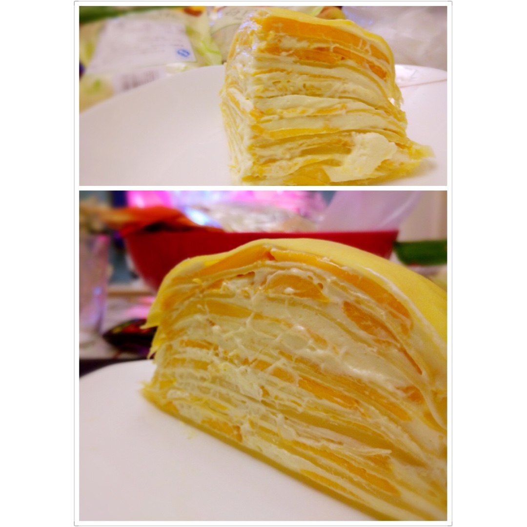 芒果千层蛋糕，100%成功告别煎皮无能