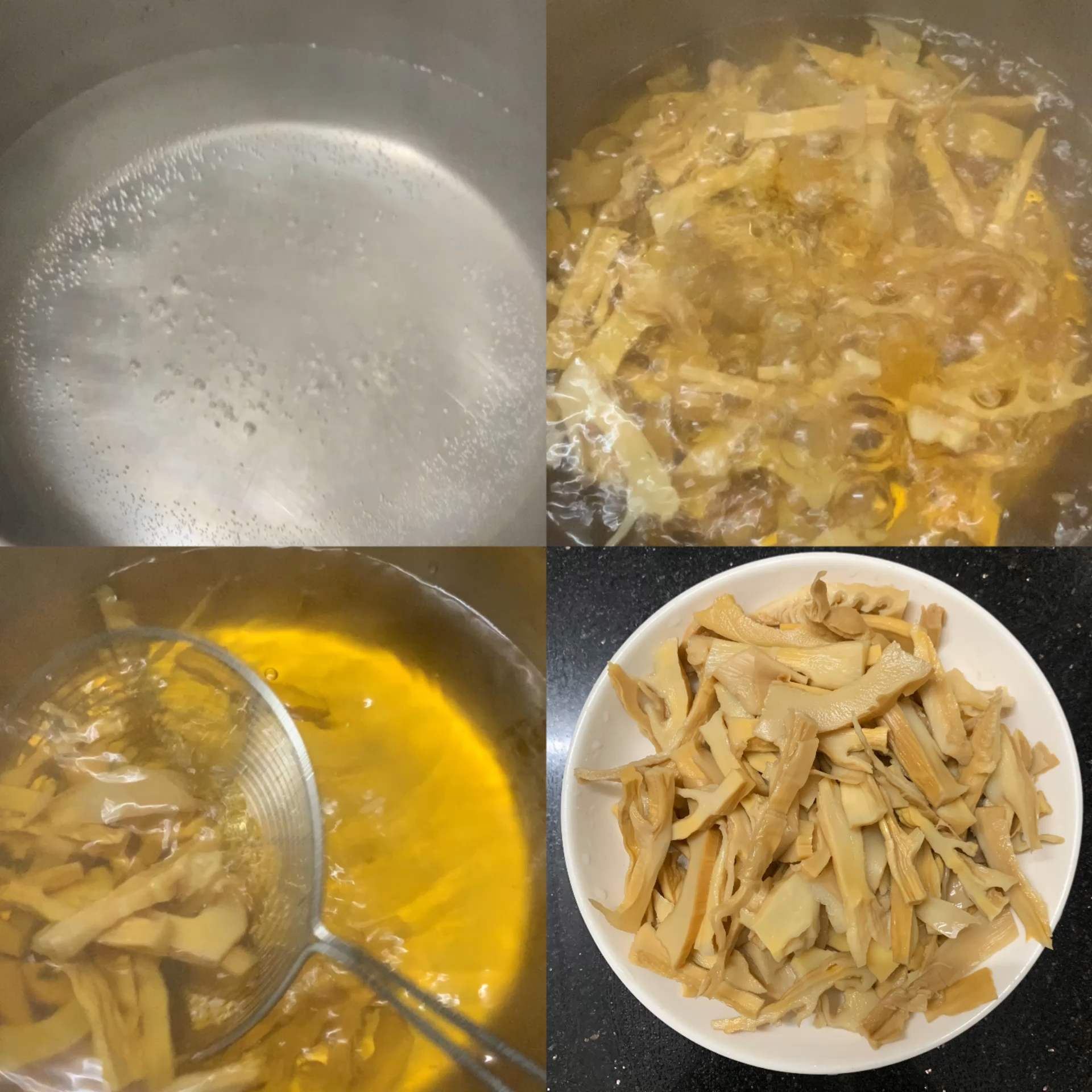 容笋干排骨鸡爪砂锅汤的做法 步骤4
