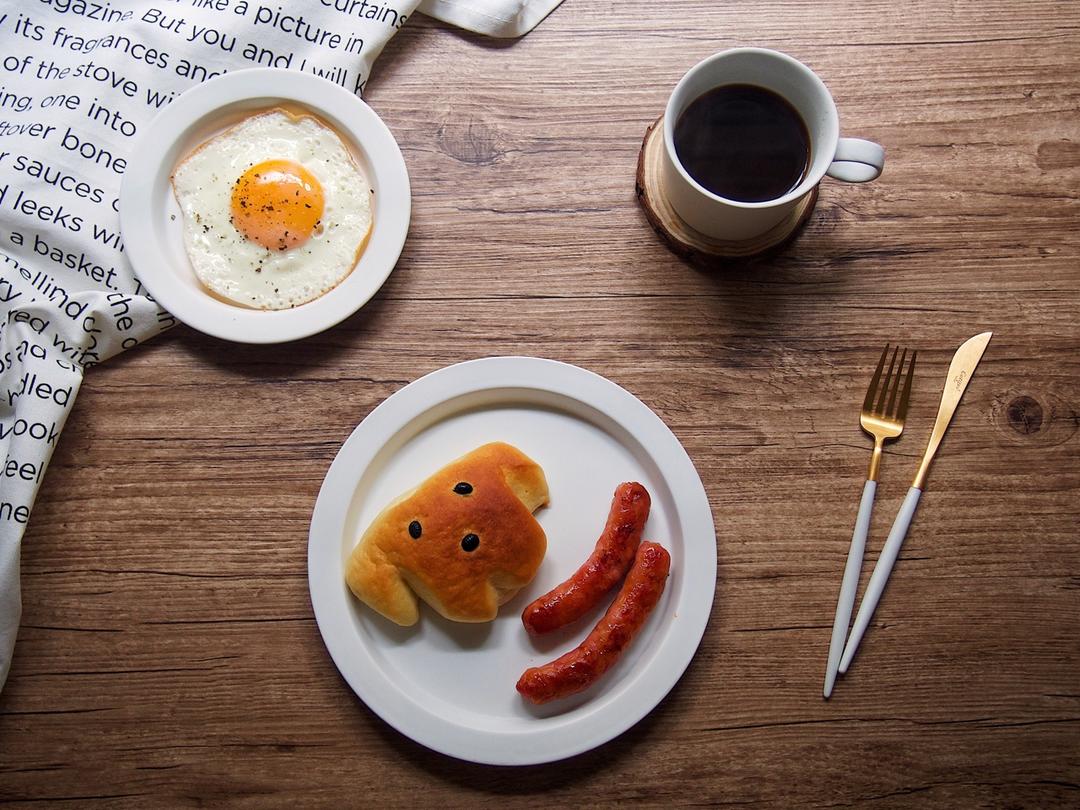 可爱的小狗面包