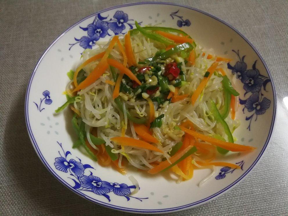 凉拌绿豆芽🥕酸甜爽口拌菜