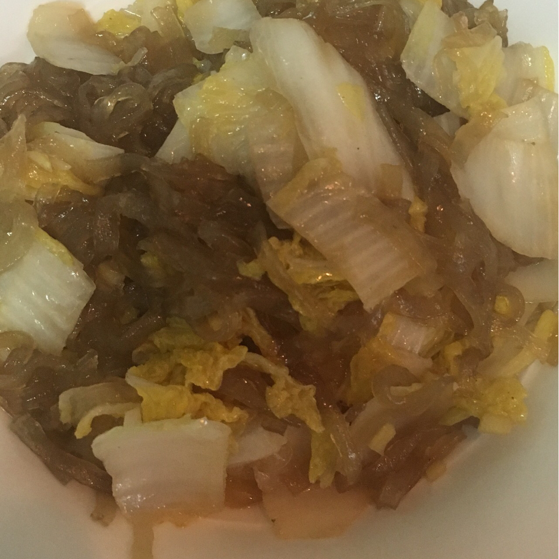 娃娃菜炒粉丝