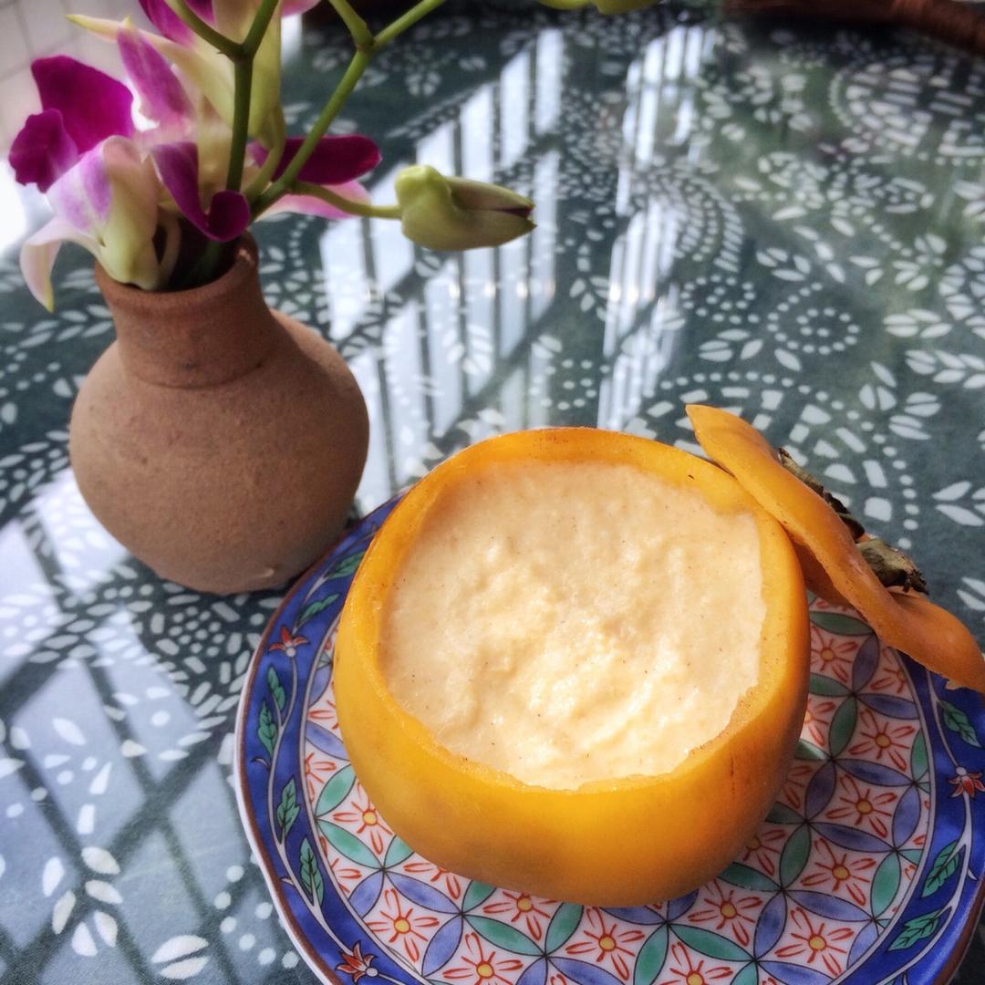 分子料理脆柿子布丁