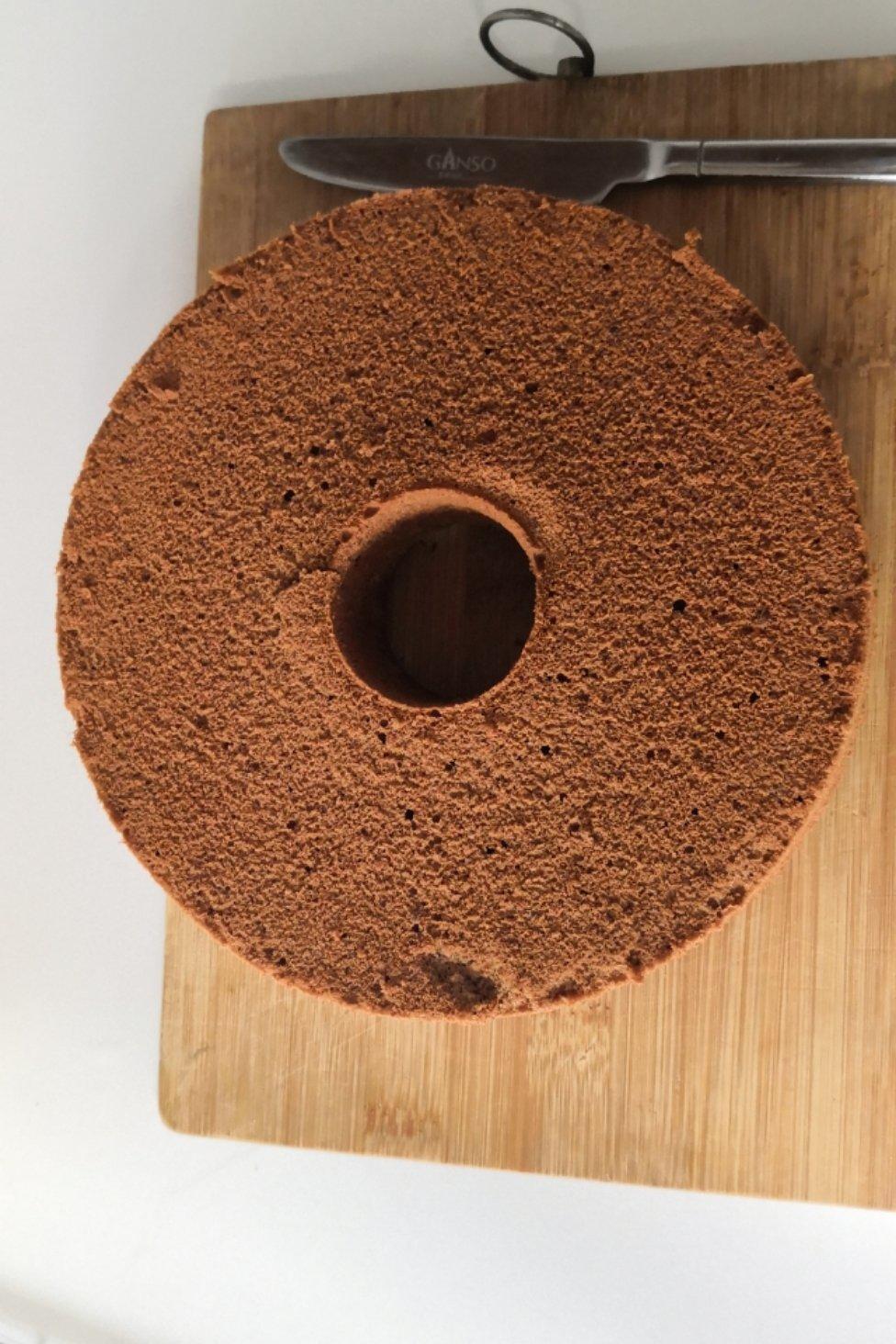 可可戚风蛋糕（中空模，烫面做法，不消泡）