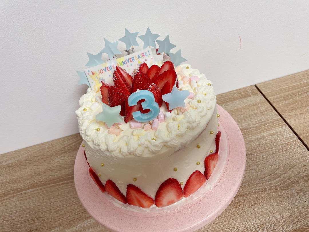 超级简单的味多美同款生日蛋糕（6寸），新手也能高度还原