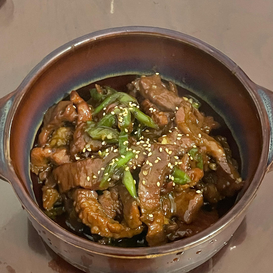杭椒炒牛柳