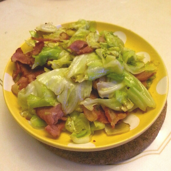 培根手撕包菜