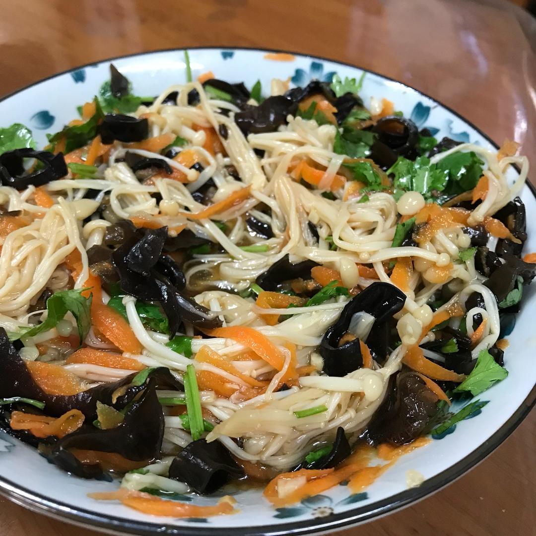开胃快手菜——凉拌金针菇