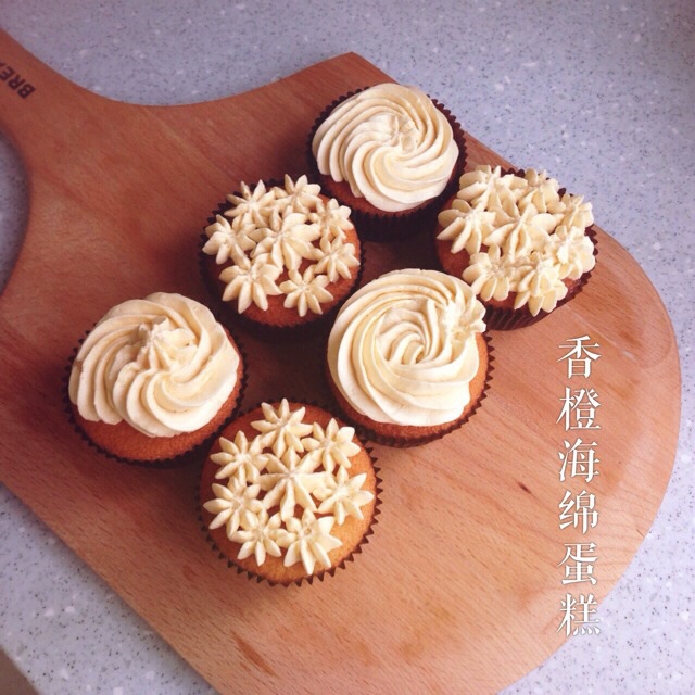 橙汁棉花蛋糕（冷全蛋打发尝试）