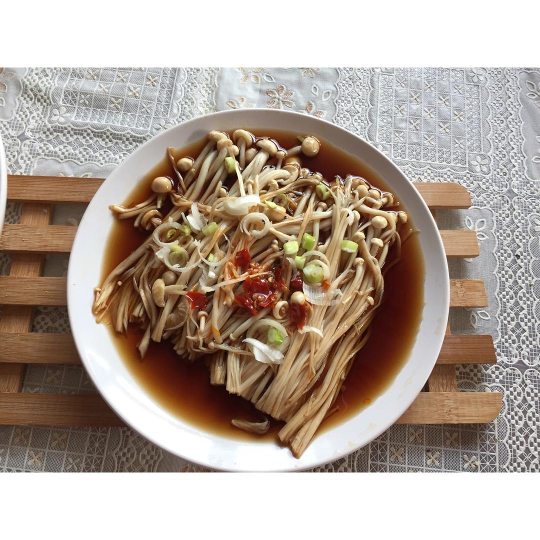 油泼金针菇