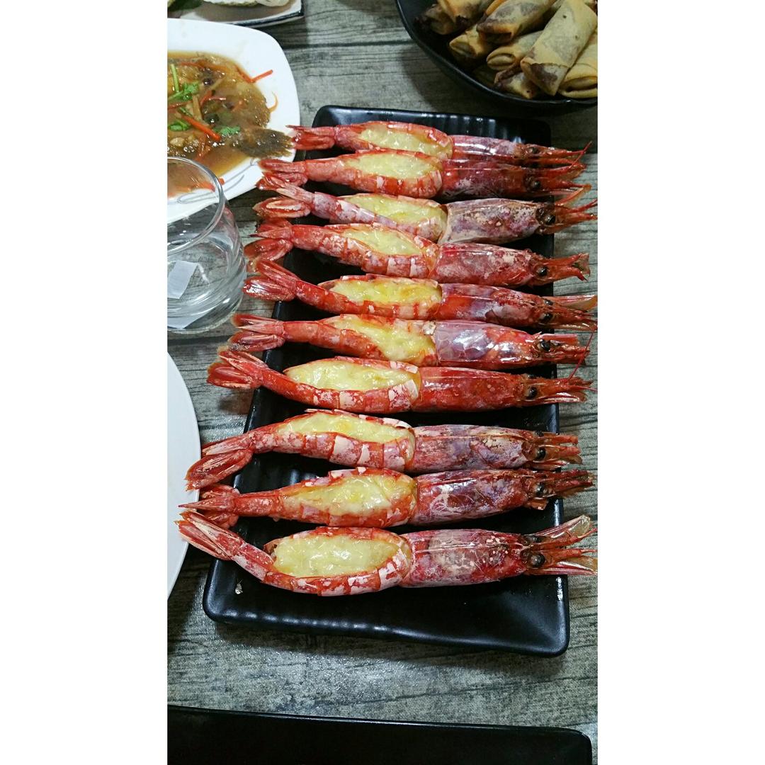 芝士焗阿根廷红虾